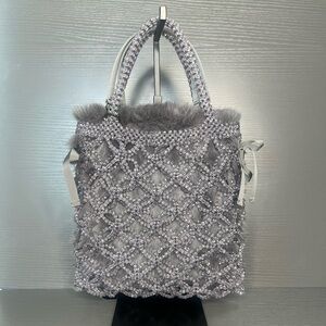 Rare Anteprima Wire & Faux Fur Purple Bag